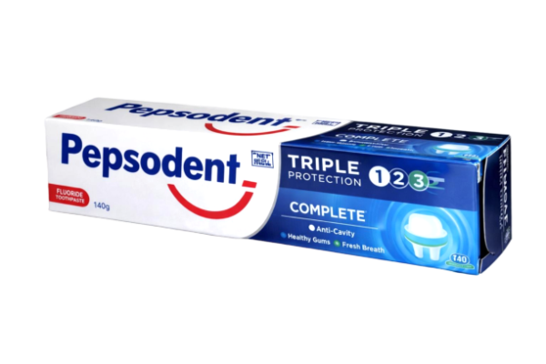 pepsodent 3 protection complete toothpaste – carton (50 × 130g)