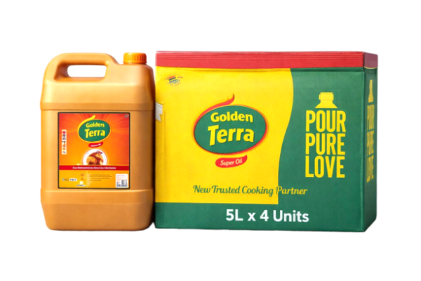 golden terra soya oil – carton (4 × 5 litres)