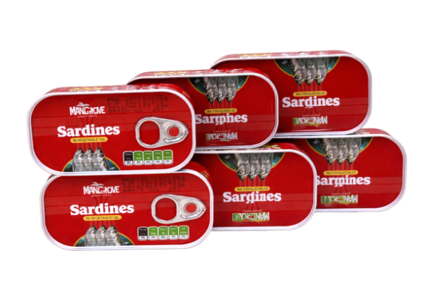 mangrove sardines in vegetable oil – carton (50 × 125g cans)